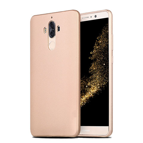 Funda Silicona Ultrafina Goma S04 para Huawei Mate 9 Oro