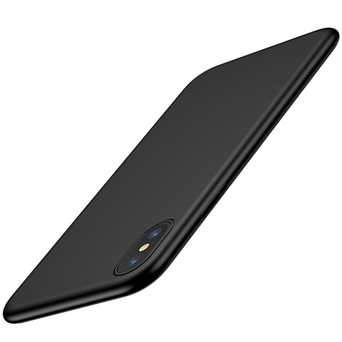 Funda Silicona Ultrafina Goma S06 para Apple iPhone Xs Negro