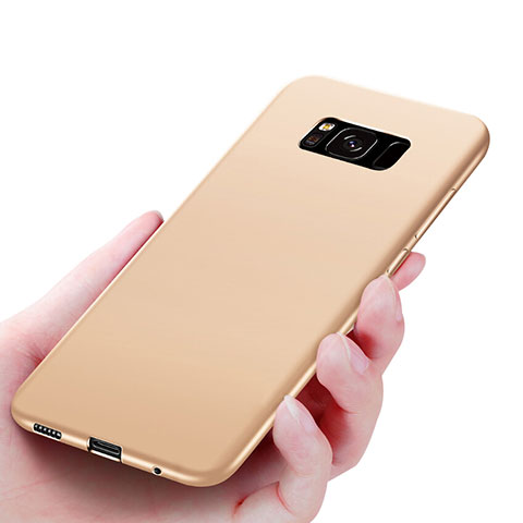 Funda Silicona Ultrafina Goma S06 para Samsung Galaxy S8 Oro