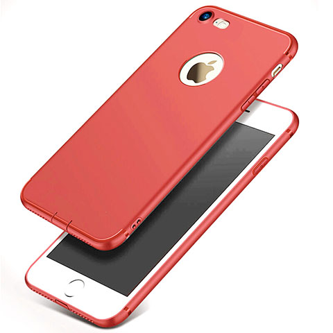 Funda Silicona Ultrafina Goma S07 para Apple iPhone 7 Rojo