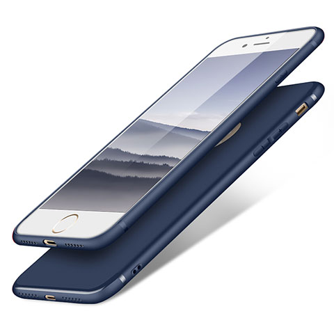 Funda Silicona Ultrafina Goma S09 para Apple iPhone SE (2020) Azul