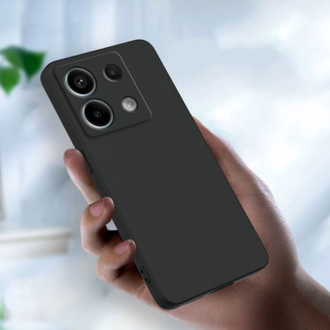 Funda Silicona Ultrafina Goma T01 para Xiaomi Redmi Note 13 Pro 5G Negro