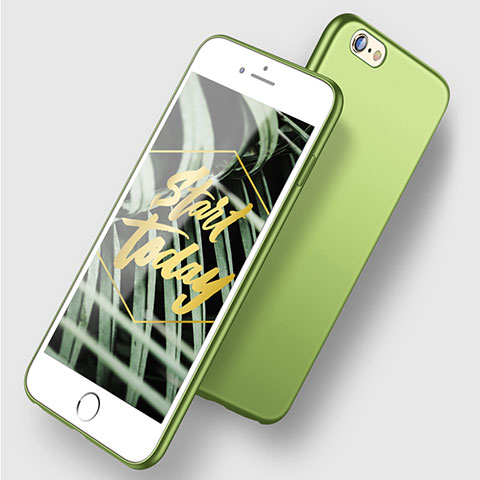 Funda Silicona Ultrafina Goma U01 para Apple iPhone 6 Verde