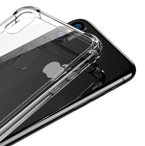 Funda Silicona Ultrafina Transparente C04 para Apple iPhone X Claro