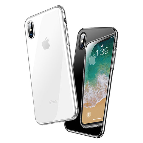 Funda Silicona Ultrafina Transparente C18 para Apple iPhone X Claro