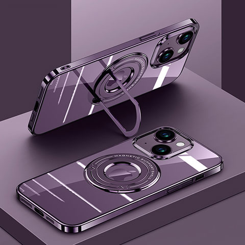 Funda Silicona Ultrafina Carcasa Transparente H01 para Apple iPhone 12 Pro  Max Morado