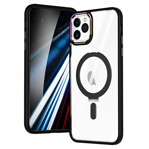 Funda Silicona Ultrafina Transparente con Mag-Safe Magnetic SD1 para Apple iPhone 11 Pro Max Negro