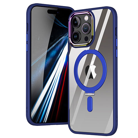 Funda Silicona Ultrafina Transparente con Mag-Safe Magnetic SD1 para Apple iPhone 15 Pro Azul