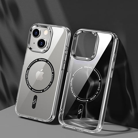 Funda Silicona Ultrafina Transparente con Mag-Safe Magnetic TB1 para Apple iPhone 14 Claro