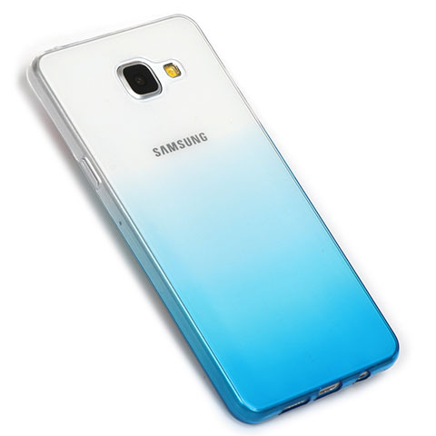 Funda Silicona Ultrafina Transparente Gradiente G01 para Samsung Galaxy A5 (2016) SM-A510F Azul