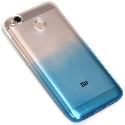 Funda Silicona Ultrafina Transparente Gradiente G01 para Xiaomi Redmi 4X Azul