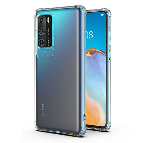 Funda Silicona Ultrafina Transparente K04 para Huawei P40 Claro