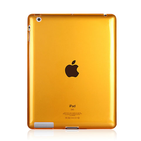 Funda Silicona Ultrafina Transparente para Apple iPad 2 Amarillo