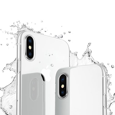 Funda Silicona Ultrafina Transparente para Apple iPhone X Claro