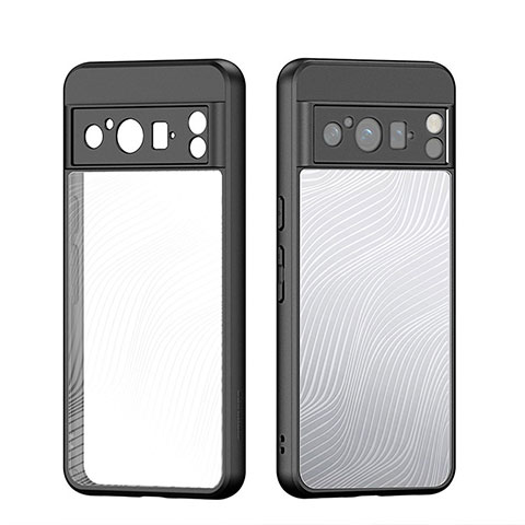 Funda Silicona Ultrafina Transparente para Google Pixel 8 Pro 5G Negro