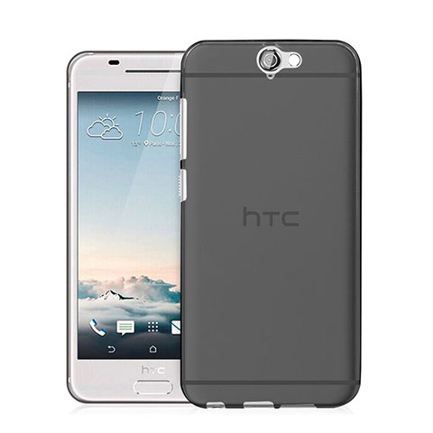 Funda Silicona Ultrafina Transparente para HTC One A9 Gris