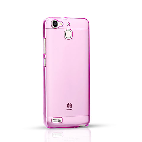 Funda Silicona Ultrafina Transparente para Huawei Enjoy 5S Rosa