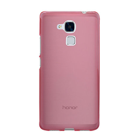 Funda Silicona Ultrafina Transparente para Huawei GR5 Mini Rosa