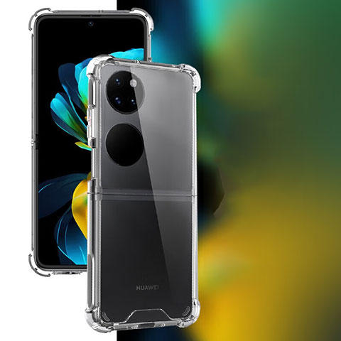 Funda Silicona Ultrafina Transparente para Huawei P50 Pocket Claro