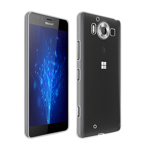 Funda Silicona Ultrafina Transparente para Microsoft Lumia 950 Claro