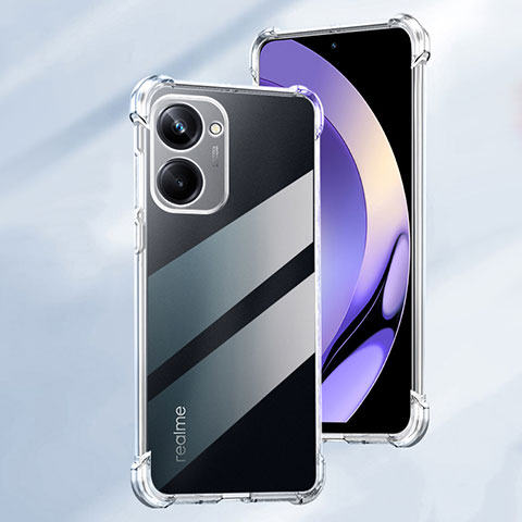 Funda Silicona Ultrafina Transparente para Realme 10 Pro 5G Claro