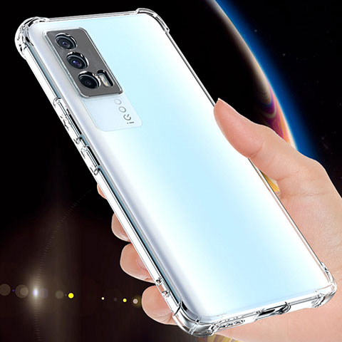 Funda Silicona Ultrafina Transparente para Vivo iQOO 7 India 5G Claro