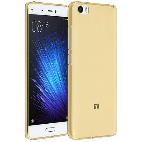 Funda Silicona Ultrafina Transparente para Xiaomi Mi 5 Oro