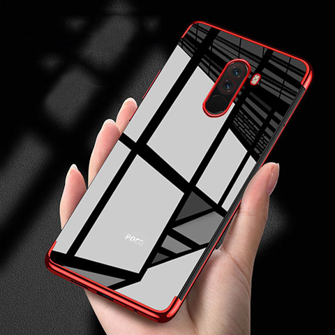 Funda Silicona Ultrafina Transparente T02 para Xiaomi Pocophone F1 Rojo