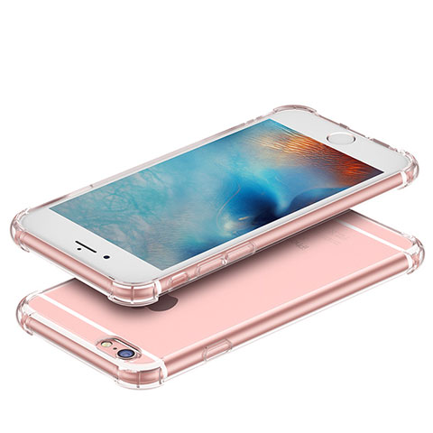 Funda Silicona Ultrafina Transparente T03 para Apple iPhone 6 Claro