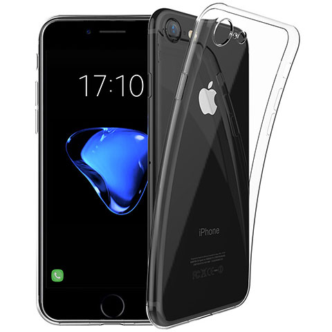 Funda Silicona Ultrafina Transparente T03 para Apple iPhone 7 Claro