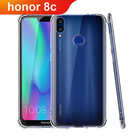 Funda Silicona Ultrafina Transparente T04 para Huawei Honor Play 8C Claro