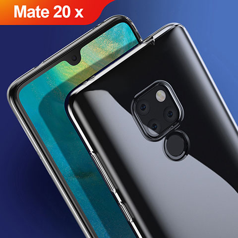 Funda Silicona Ultrafina Transparente T04 para Huawei Mate 20 X Claro