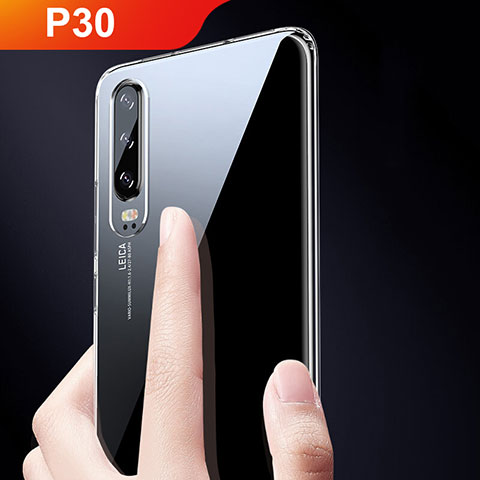 Funda Silicona Ultrafina Transparente T04 para Huawei P30 Claro