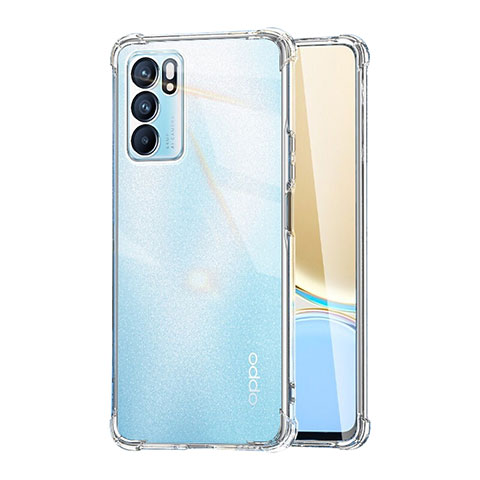 Funda Silicona Ultrafina Transparente T04 para Oppo Reno6 5G Claro