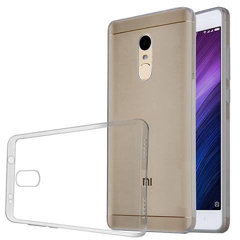 Funda Silicona Ultrafina Transparente T04 para Xiaomi Redmi Note 4 Standard Edition Gris