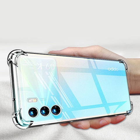 Funda Silicona Ultrafina Transparente T06 para Oppo K9 Pro 5G Claro