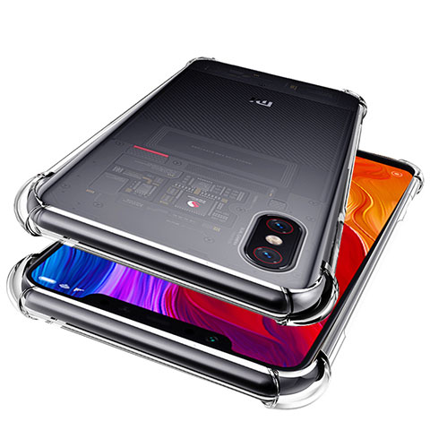 Funda Silicona Ultrafina Transparente T06 para Xiaomi Mi 8 Explorer Claro