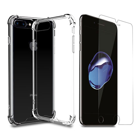 Funda Silicona Ultrafina Transparente T07 para Apple iPhone 7 Plus Claro