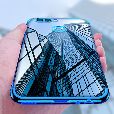 Funda Silicona Ultrafina Transparente T07 para Huawei Nova 2 Plus Azul