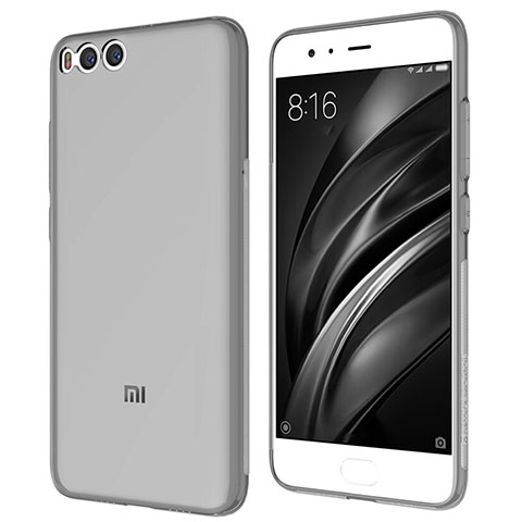 Funda Silicona Ultrafina Transparente T07 para Xiaomi Mi 6 Gris