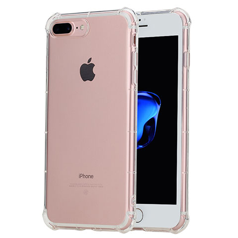 Funda Silicona Ultrafina Transparente T10 para Apple iPhone 7 Plus Claro