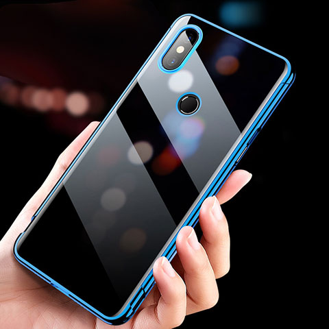 Funda Silicona Ultrafina Transparente T11 para Xiaomi Mi Mix 3 Azul