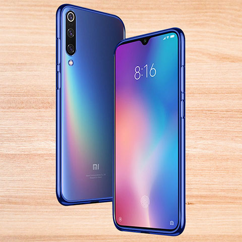 Funda Silicona Ultrafina Transparente T17 para Xiaomi Mi 9 Azul