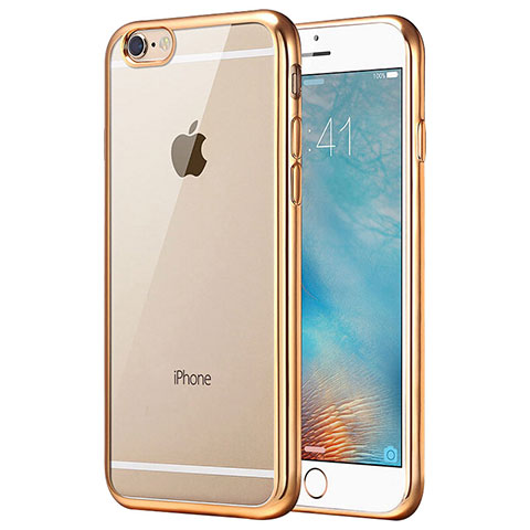 Funda Silicona Ultrafina Transparente T21 para Apple iPhone 7 Oro
