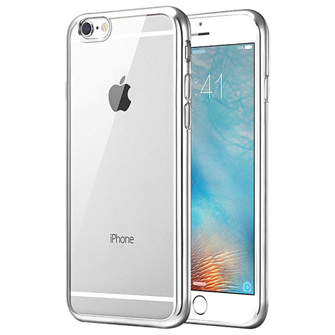 Funda Silicona Ultrafina Transparente T21 para Apple iPhone 7 Plata