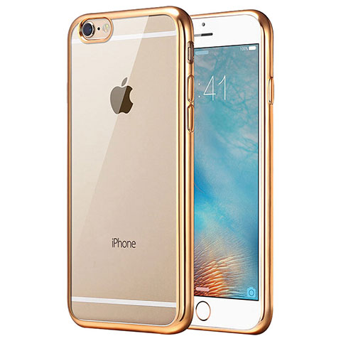 Funda Silicona Ultrafina Transparente T21 para Apple iPhone SE (2020) Oro