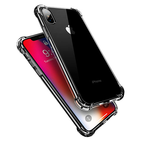 Funda Silicona Ultrafina Transparente V10 para Apple iPhone X Claro