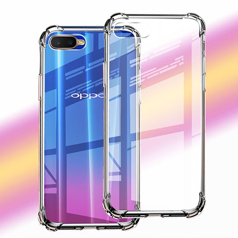 Funda Silicona Ultrafina Transparente Z06 para Oppo K1 Claro