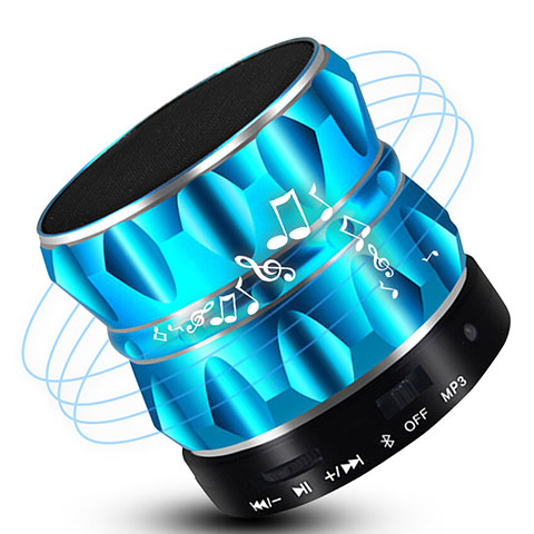 Mini Altavoz Portatil Bluetooth Inalambrico Altavoces Estereo S13 Azul Cielo