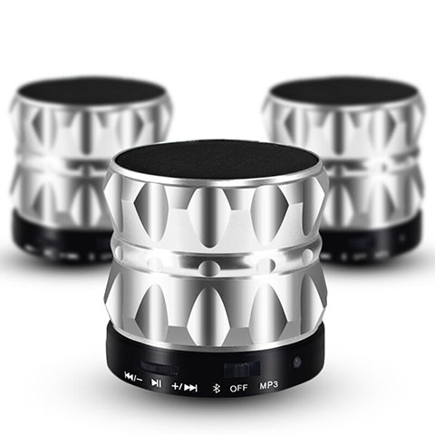 Mini Altavoz Portatil Bluetooth Inalambrico Altavoces Estereo S13 Plata